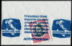 Timbre-monnaie Autostrade 50 lire type 8 - Italie - face