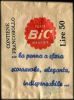 Timbre-monnaie BIC 50 lire - Italie - face