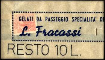 Timbre-monnaie Fracassi  Jesi 10 lire sachet type 1 - Italie - face