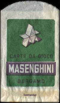 Timbre-monnaie Carte da Gioco Masenghini - Bergamo - 70 lires - Italie - face