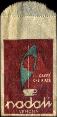 Timbre-monnaie Nadali - Verona - Il caff che piace - 20 lire dans sachet papier - Italie - face