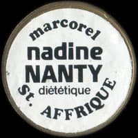 Monnaie publicitaire Marcorel Nadine Nanty dittique - Saint-Affrique (imitation de Pile ou Pub) - sur 10 francs Mathieu