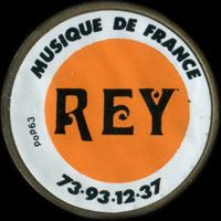 Monnaie publicitaire Rey - Musique de France - 73.93.12.37 - sur 10 francs Mathieu
