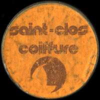 Monnaie publicitaire Saint-Clos Coiffure (imitation de Pile ou Pub) - sur 10 francs Mathieu