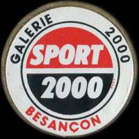 Monnaie publicitaire Sport 2000 - Galerie 2000 - Besançon  - sur 10 francs Mathieu