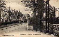 Le Raincy - Alle de l'Ermitage en 1908