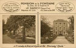 Le Raincy - Pension de la Fontaine - 9, allée de la Fontaine