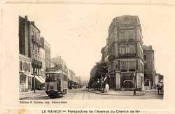 Le Raincy - L'Avenue du Chemin de Fer en 1912