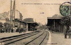 Le Raincy - L'intérieur de l'ancienne gare en 1907
