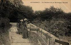 Le Raincy - Le sentier de la Montagne Savart en 1910