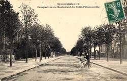 Villemomble ou Villemonble - La perspective du boulevard du Petit-Villemomble en 1908