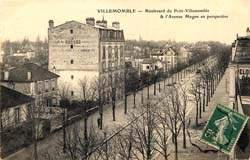 Villemomble ou Villemonble - Le Boulevard du Petit Villemomble et l'Avenue Magne en perspective