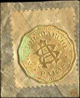 Timbre-monnaie Au Bon Marché sous pochette