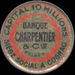 Timbre-monnaie Banque Charpentier
