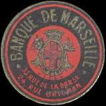 Timbre-monnaie Banque de Marseille