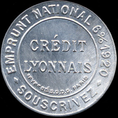 Timbre-monnaie Crdit Lyonnais type 2a