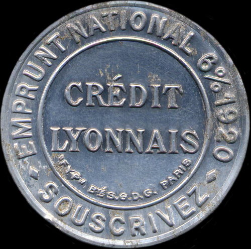 Timbre-monnaie Crdit Lyonnais type 8