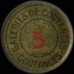 Timbre-monnaie Galeries de Coutances