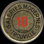 Timbre-monnaie Galeries Modernes Trouville - 10 centimes