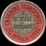 Timbre-monnaie Lecluselle et Becquart
