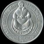 Timbre-monnaie Lefebvre Fils Aîné - 25 centimes bleu sur fond blanc - type 2 - avers