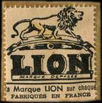 Timbre-monnaie Lion 25 centimes bleu sous pochette
