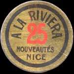 Timbre-monnaie A La Riviera - 25 centimes