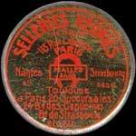 Timbre-monnaie Selleries R�unies - 5 centimes vert sur fond dor� verg� - avers