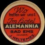 Timbre-monnaie Alemannia - Allemagne - briefmarkenkapselgeld