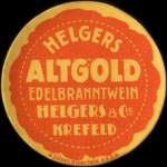 Timbre-monnaie Altgold à Krefeld - 5 pfennig lie-de-vin sur fond vert - avers