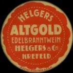 Timbre-monnaie Altgold à Krefeld - 10 pfennig olive sur fond jaune - avers