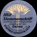 Timbre-monnaie Barmer-Erstazkasse type Flammen - Allemagne - briefmarkenkapselgeld