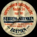 Timbre-monnaie Behrens & Steenken - Allemagne - briefmarkenkapselgeld