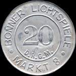 Timbre-monnaie Bonner lichtspiele - Allemagne - briefmarkenkapselgeld