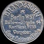 Timbre-monnaie Brand & Sohn - Allemagne - briefmarkenkapselgeld