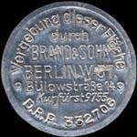 Timbre-monnaie Brand & Sohn type 2 - Allemagne - briefmarkenkapselgeld