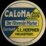 Timbre-monnaie Caloha à Helmstedt - 10 pfennig Germania sur fond vert - avers