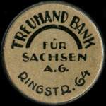 Timbre-monnaie - jeton de nécessité de 20 pfennig - Treuhand Bank - Strassenbahn-Dresden - Dresde - Allemagne - avers