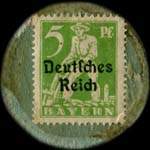 Timbre-monnaie Brand & Sohn type 4 - Allemagne - Briefmarkengeld - dos