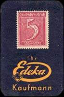 Timbre-monnaie Edeka - Kaufmann - 5 pfennig - Allemagne - Briefmarkengeld - face