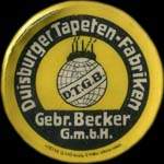 Timbre-monnaie Duisburger Tapeten - Allemagne - briefmarkenkapselgeld