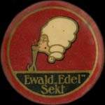 Timbre-monnaie Ewald Edel sekt - 10 pfennig olive sur fond rose - avers