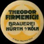 Timbre-monnaie Theodor Firmenich blanc - Allemagne - briefmarkenkapselgeld