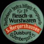 Timbre-monnaie S.Hergershausen - Allemagne - briefmarkenkapselgeld