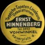 Timbre-monnaie Ernst Hinnenberg - Allemagne - briefmarkenkapselgeld