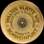 Timbre-monnaie Walter Klatte - Allemagne - briefmarkenkapselgeld
