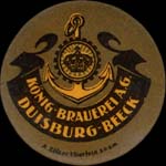 Timbre-monnaie König Brauerei type 1 - Allemagne - briefmarkenkapselgeld