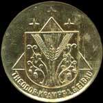 Timbre-monnaie Theodor Krampf A.G. - Eibau - 5 pfennig brun sur fond vert - avers