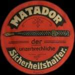 Timbre-monnaie Matador - 10 pfennig orange sur fond jaune - avers