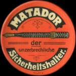 Timbre-monnaie Matador - 10 pfennig olive sur fond vert - avers